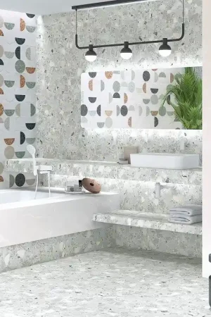 carrelage imitation terrazzo 80x80 cm ROMA GRIS Commande En Gros